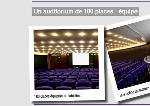 Un auditorium de 180 places - équipé