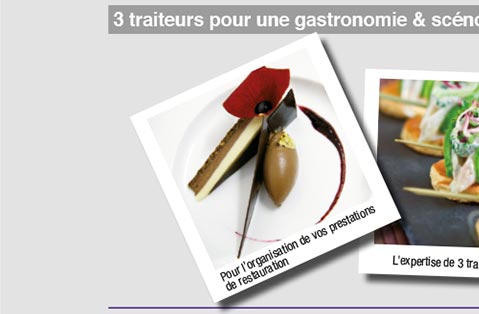 3 traiteurs pour une gastronomie & scénographie d’exception